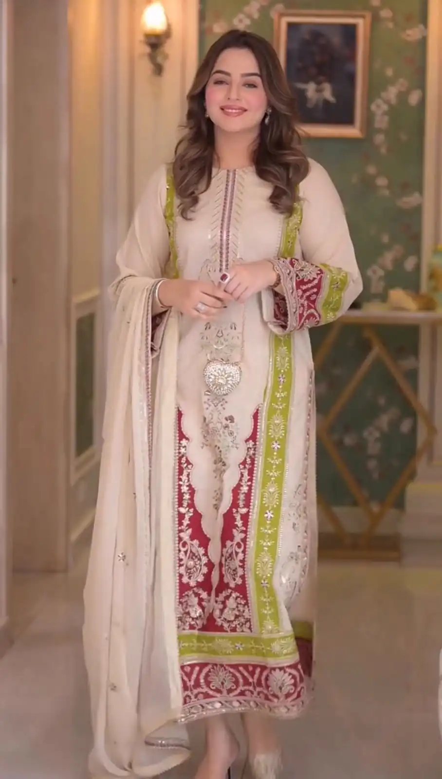 AD 238 Cream Roman Silk Salwar Suit Perfect for Wedding, Party, Lohri, Onam, Reception – . Grab it for ₹2399. Delivery 4-6 Working Days. Shop now. | Casual Suits, Jump Suits, Creative suits, Designer Suits, Palazzo Suits, Party Wear Suits, Patiala Suits, Salwar suit, Straight Suits