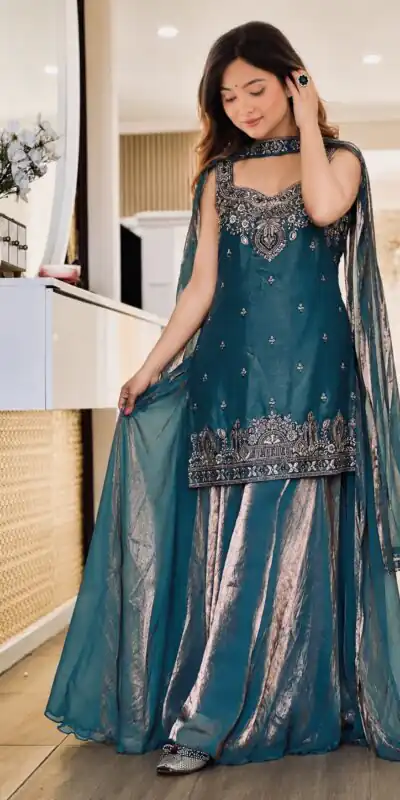 MF 489 Blue in Pure Frendy Silk Zari Work & Embroidery Work Salwar Suit . Special Price ₹2099. Delivery 4-6 Working Days. Shop now. | Casual Suits, Jump Suits, Creative suits, Designer Suits, Palazzo Suits, Party Wear Suits, Patiala Suits, Salwar suit, Straight Suits