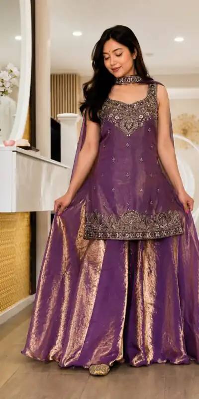 MF 489 Purple Pure Frendy Silk Zari Work & Embroidery Work Salwar Suit . Special Price ₹2099. Delivery 4-6 Working Days. Shop now. | Casual Suits, Jump Suits, Creative suits, Designer Suits, Palazzo Suits, Party Wear Suits, Patiala Suits, Salwar suit, Straight Suits