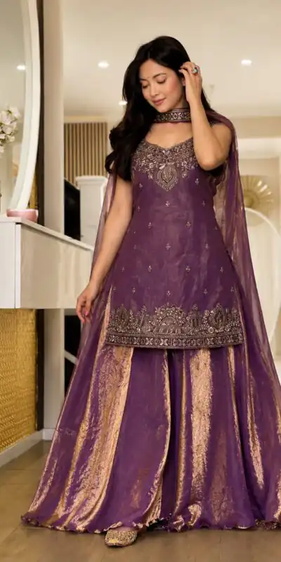 MF 489 Purple Pure Frendy Silk Zari Work & Embroidery Work Salwar Suit . Special Price ₹2099. Delivery 4-6 Working Days. Shop now. | Casual Suits, Jump Suits, Creative suits, Designer Suits, Palazzo Suits, Party Wear Suits, Patiala Suits, Salwar suit, Straight Suits