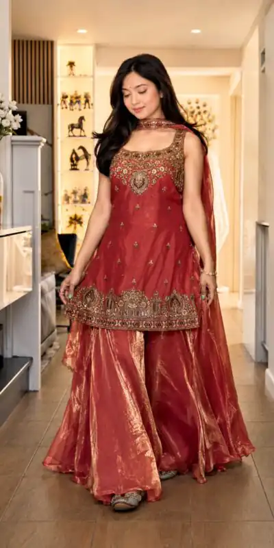 MF 489 Red in Pure Frendy Silk Zari Work & Embroidery Work Salwar Suit . Special Price ₹2099. Delivery 4-6 Working Days. Shop now. | Casual Suits, Jump Suits, Creative suits, Designer Suits, Palazzo Suits, Party Wear Suits, Patiala Suits, Salwar suit, Straight Suits