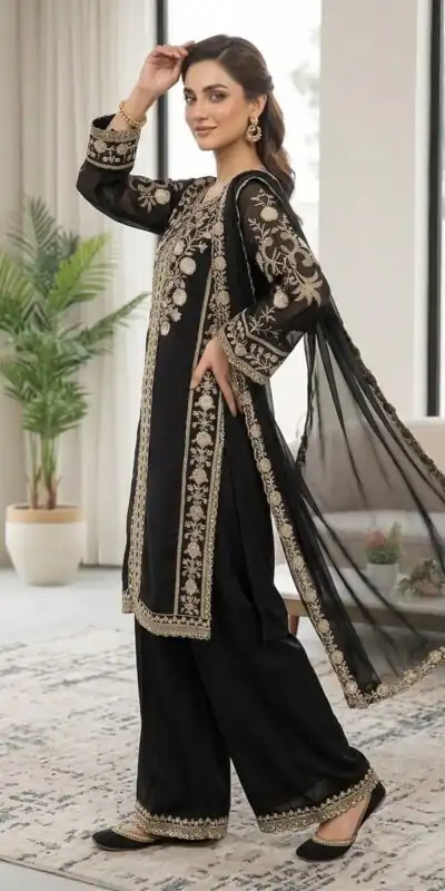LG 2122 Black | Roman Salwar Suit with Sequins Work & Embroidery Work. Special Price ₹2149. Delivery 4-6 Working Days. Shop now. | Casual Suits, Jump Suits, Creative suits, Designer Suits, Palazzo Suits, Party Wear Suits, Patiala Suits, Salwar suit, Straight Suits