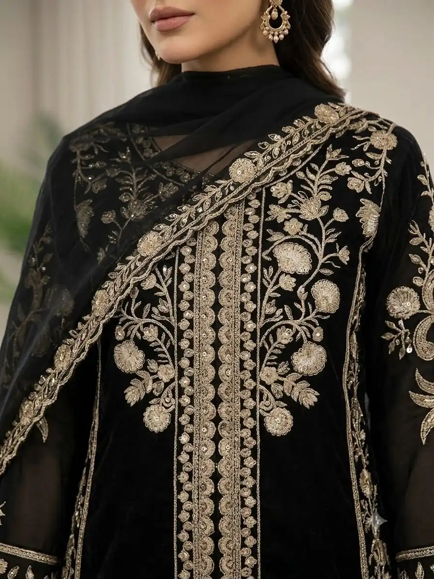 LG 2122 Black | Roman Salwar Suit with Sequins Work & Embroidery Work. Special Price ₹2149. Delivery 4-6 Working Days. Shop now. | Casual Suits, Jump Suits, Creative suits, Designer Suits, Palazzo Suits, Party Wear Suits, Patiala Suits, Salwar suit, Straight Suits