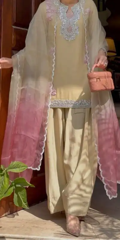 KD 1626 Cream Rayon Butti Silk Salwar Suit with Embroidery Work. Special Price ₹2099. Delivery 4-6 Working Days. Shop now. | Casual Suits, Jump Suits, Creative suits, Designer Suits, Palazzo Suits, Party Wear Suits, Patiala Suits, Salwar suit, Straight Suits