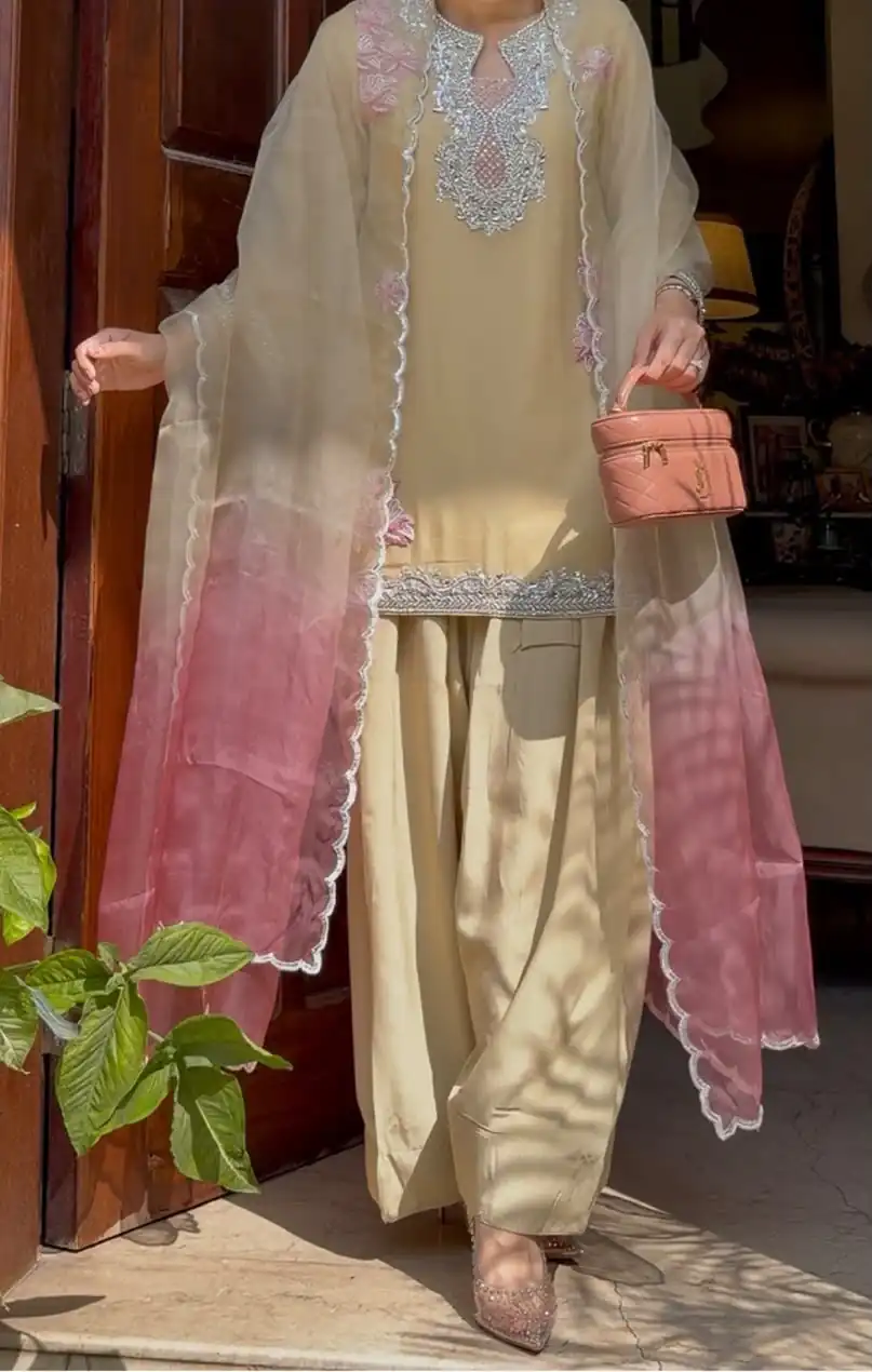 KD 1626 Cream Rayon Butti Silk Salwar Suit with Embroidery Work. Special Price ₹2099. Delivery 4-6 Working Days. Shop now. | Casual Suits, Jump Suits, Creative suits, Designer Suits, Palazzo Suits, Party Wear Suits, Patiala Suits, Salwar suit, Straight Suits