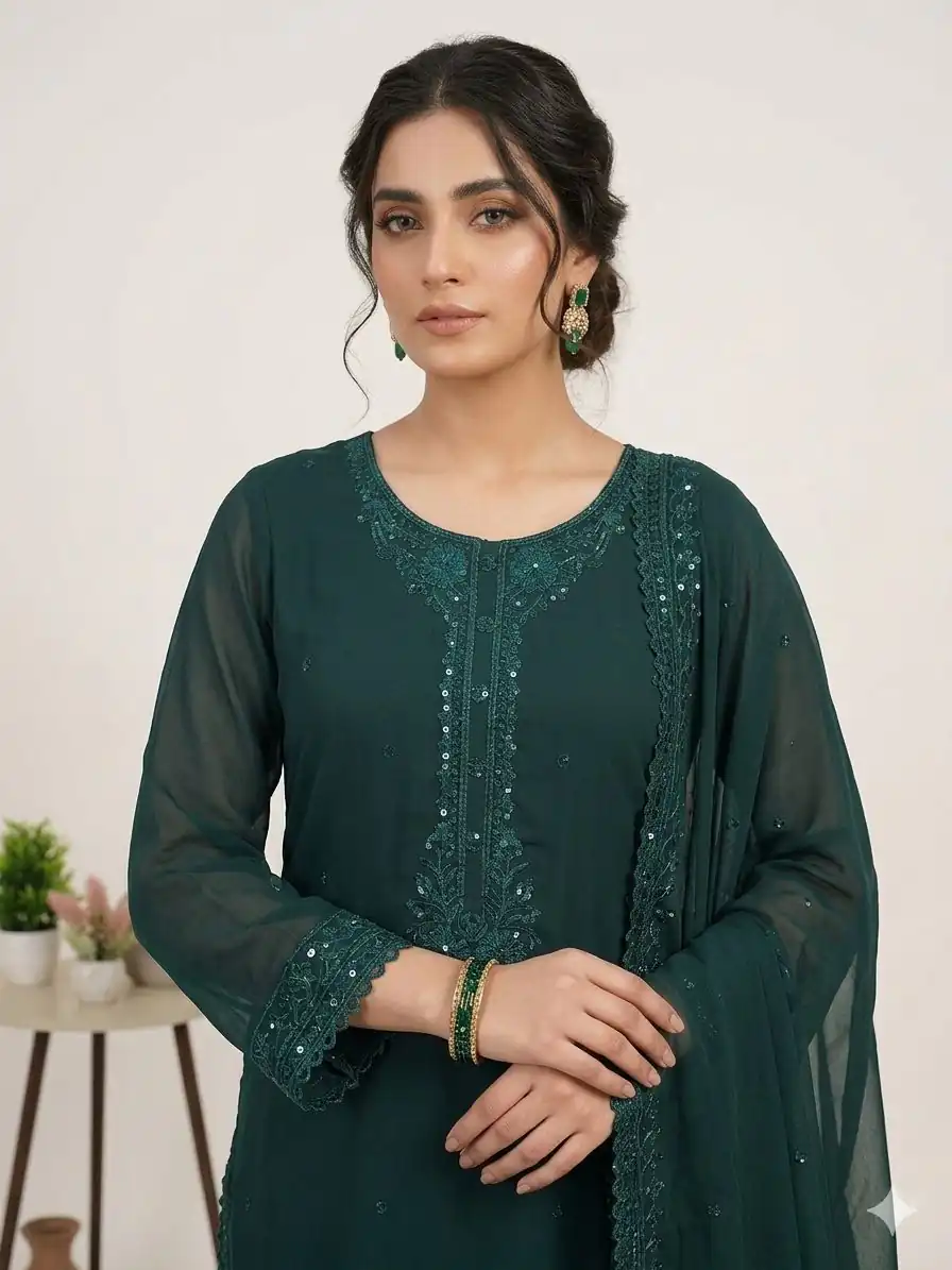 LG 2117 Teal Color Faux Georgette Salwar Suit with Designer Work. Affordable Price ₹2049. Delivery 4-6 Working Days. Shop now. | Casual Suits, Jump Suits, Creative suits, Designer Suits, Palazzo Suits, Party Wear Suits, Patiala Suits, Salwar suit, Straight Suits