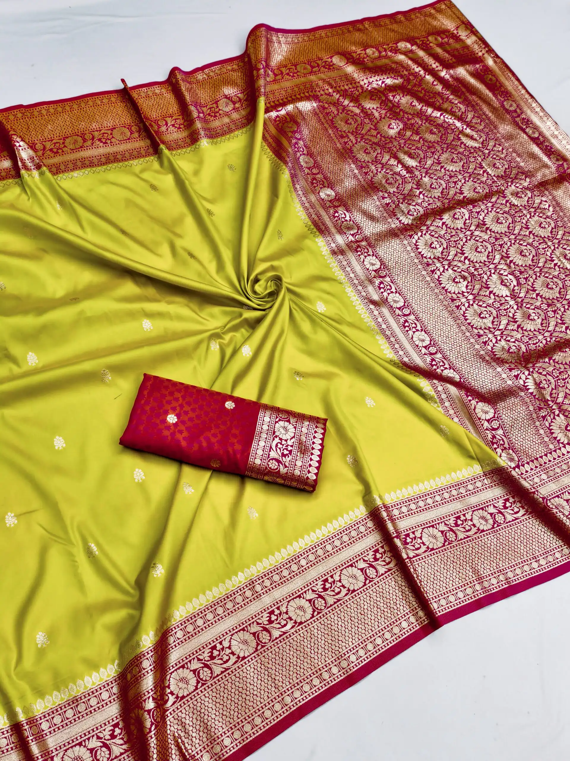 MB 6079 Parrot Green Soft Banarasi Silk Saree with Zari Work & Moti Work. Introductory Price ₹1949. Delivery 4-6 Working Days. Shop now. | Creative Sarees, Bollywood Sarees, Designer Sarees, Embroidered Sarees, Ethnic Saree, Modern Digital sarees, Party Wear Sarees, Sarees