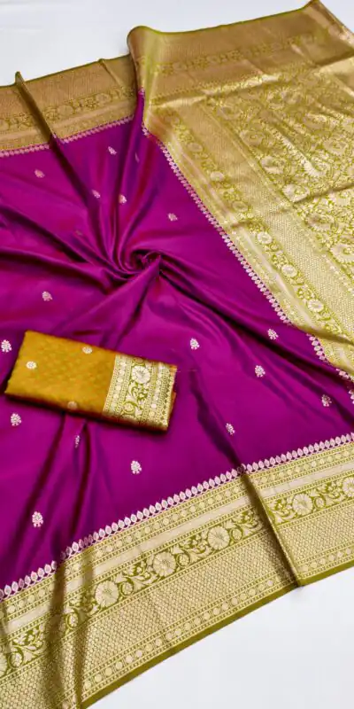MB 6079 Pink Soft Banarasi Silk Saree with Zari Work & Moti Work. Introductory Price ₹1949. Delivery 4-6 Working Days. Shop now. | Creative Sarees, Bollywood Sarees, Designer Sarees, Embroidered Sarees, Ethnic Saree, Modern Digital sarees, Party Wear Sarees, Sarees