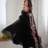 NSR 901 Black Faux Georgette Salwar Suit with Lace Work & Embroidery Work. Introductory Price ₹2099. Delivery 4-6 Working Days. Shop now. | Casual Suits, Jump Suits, Creative suits, Designer Suits, Palazzo Suits, Party Wear Suits, Patiala Suits, Salwar suit, Straight Suits