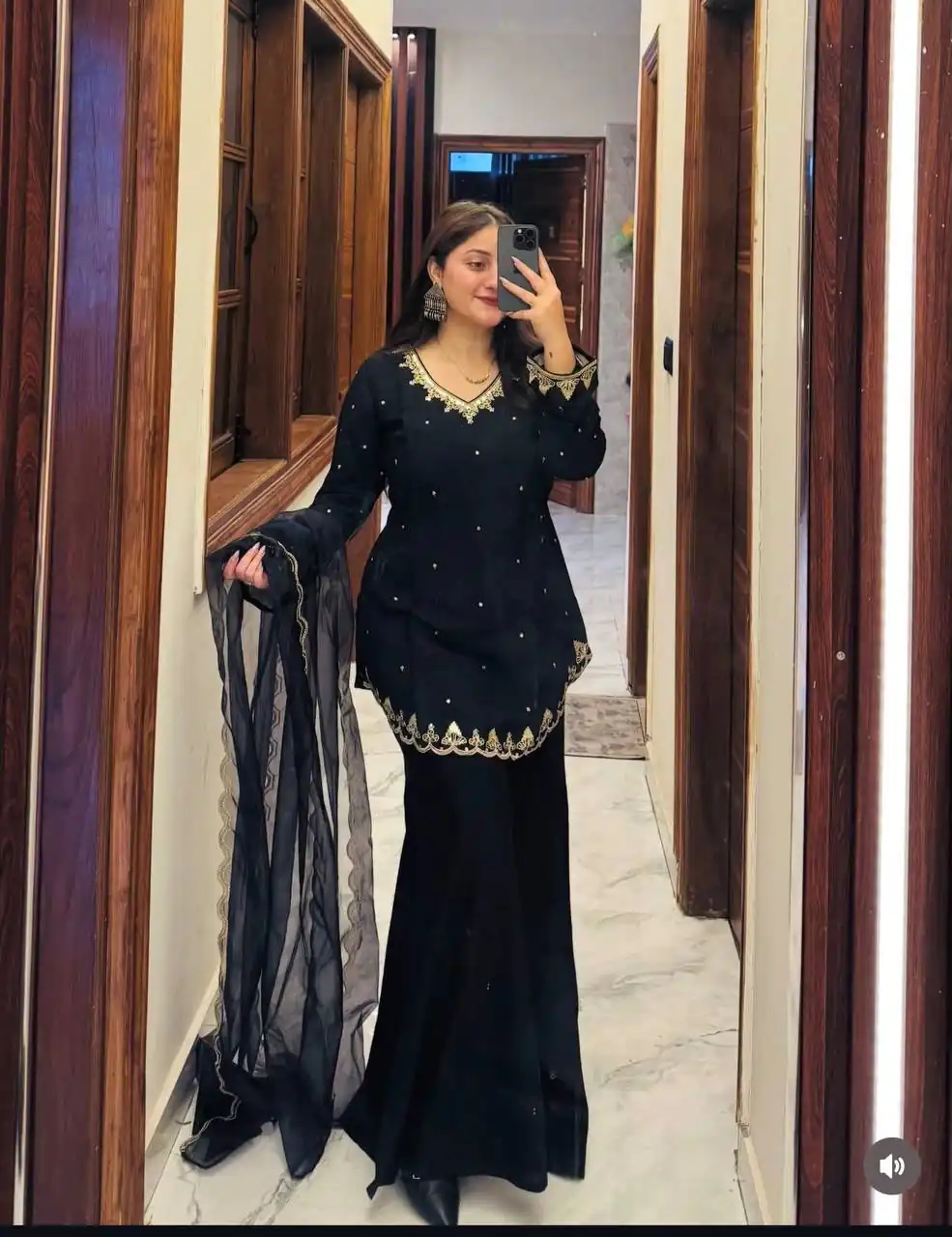 WW 1247 Black Roman Silk Salwar Suit with Embroidery Work & Sequins Work. Now at just ₹1899. Delivery 4-6 Working Days. Shop now. | Casual Suits, Jump Suits, Creative suits, Designer Suits, Palazzo Suits, Party Wear Suits, Patiala Suits, Salwar suit, Straight Suits