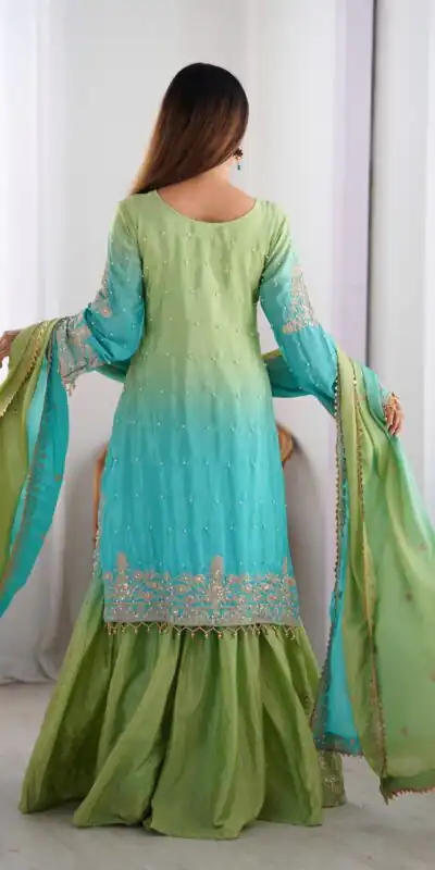 SP 01 Green Color Chinon Silk Designer Work Salwar Suit in Get it for ₹2499. Delivery 4-6 Working Days. Best Online Shop now. | Casual Suits, Jump Suits, Creative suits, Designer Suits, Palazzo Suits, Party Wear Suits, Patiala Suits, Salwar suit, Straight Suits