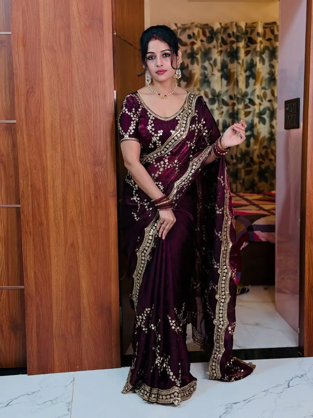 NC 5524 Maroon Color Space Silk Saree with Embroidery Work & Zari Work. Best Price ₹2149. Delivery 4-6 Working Days. Shop now. | Creative Sarees, Bollywood Sarees, Designer Sarees, Embroidered Sarees, Ethnic Saree, Modern Digital sarees, Party Wear Sarees, Sarees