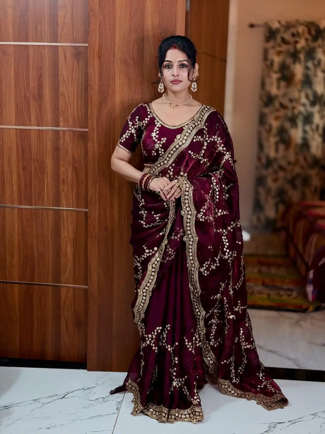 NC 5524 Maroon Color Space Silk Saree with Embroidery Work & Zari Work. Best Price ₹2149. Delivery 4-6 Working Days. Shop now. | Creative Sarees, Bollywood Sarees, Designer Sarees, Embroidered Sarees, Ethnic Saree, Modern Digital sarees, Party Wear Sarees, Sarees