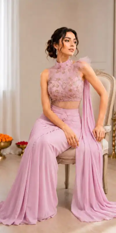 BB 82 Pink | Crep Silk Saree with Sequins Work & Embroidery Work. Special Price ₹1899. Delivery 4-6 Working Days. Shop now. | Creative Sarees, Bollywood Sarees, Designer Sarees, Embroidered Sarees, Ethnic Saree, Modern Digital sarees, Party Wear Sarees, Sarees