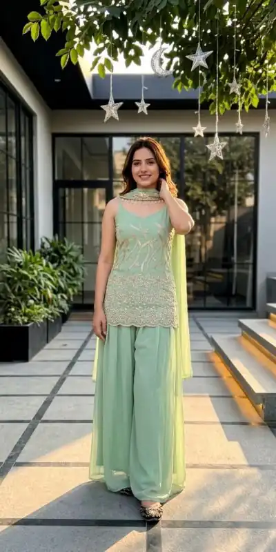 DB 44 Pista Faux Georgette Salwar Suit erfect for Wedding, Party, Mehendi, Pongal, Reception – . Available at ₹1899 only. Delivery 4-6 Working Days | Casual Suits, Jump Suits, Creative suits, Designer Suits, Palazzo Suits, Party Wear Suits, Patiala Suits, Salwar suit, Straight Suits