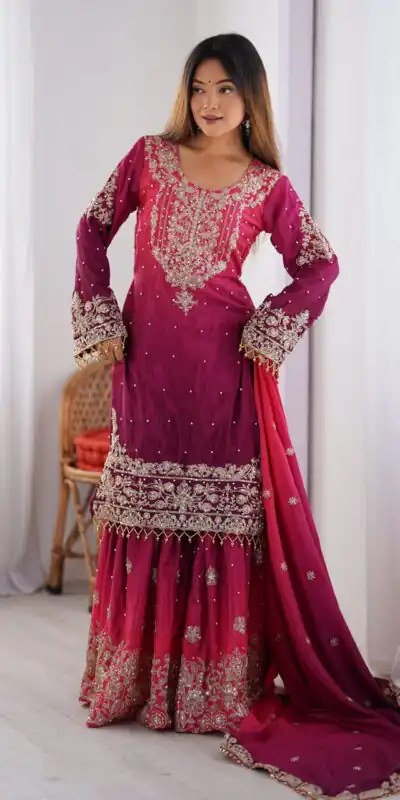 SP 01 Red Color Chinon Silk Designer Work Salwar Suit in Get it for ₹2499. Delivery 4-6 Working Days. Best Online Shop now. | Casual Suits, Jump Suits, Creative suits, Designer Suits, Palazzo Suits, Party Wear Suits, Patiala Suits, Salwar suit, Straight Suits