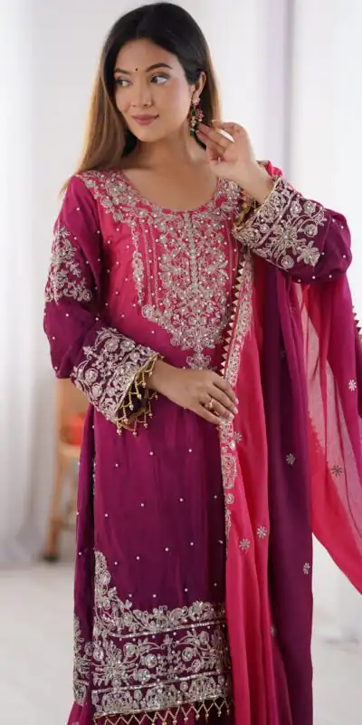 SP 01 Red Color Chinon Silk Designer Work Salwar Suit in Get it for ₹2499. Delivery 4-6 Working Days. Best Online Shop now. | Casual Suits, Jump Suits, Creative suits, Designer Suits, Palazzo Suits, Party Wear Suits, Patiala Suits, Salwar suit, Straight Suits
