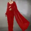 DF 3474 Red Faux Georgette Saree Perfect for Wedding, Party, Bridal Wear, Baisakhi, Raksha Bandhan –. Introductory Price ₹1799. Delivery 4-6 Workin | Creative Sarees, Bollywood Sarees, Designer Sarees, Embroidered Sarees, Ethnic Saree, Modern Digital sarees, Party Wear Sarees, Sarees