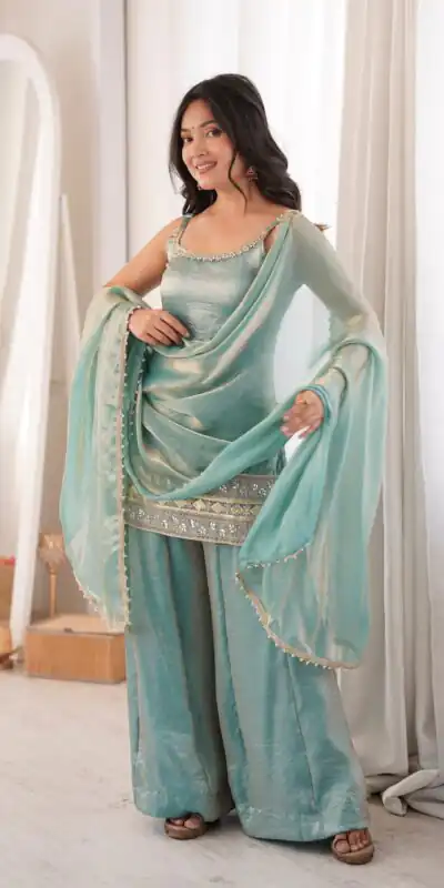 ZSR 3177 Sea Green in Doremon Crush Embroidery Work & Mirror Work Salwar Suit . Best Price ₹2099. Delivery 4-6 Working Days. Shop now. | Casual Suits, Jump Suits, Creative suits, Designer Suits, Palazzo Suits, Party Wear Suits, Patiala Suits, Salwar suit, Straight Suits
