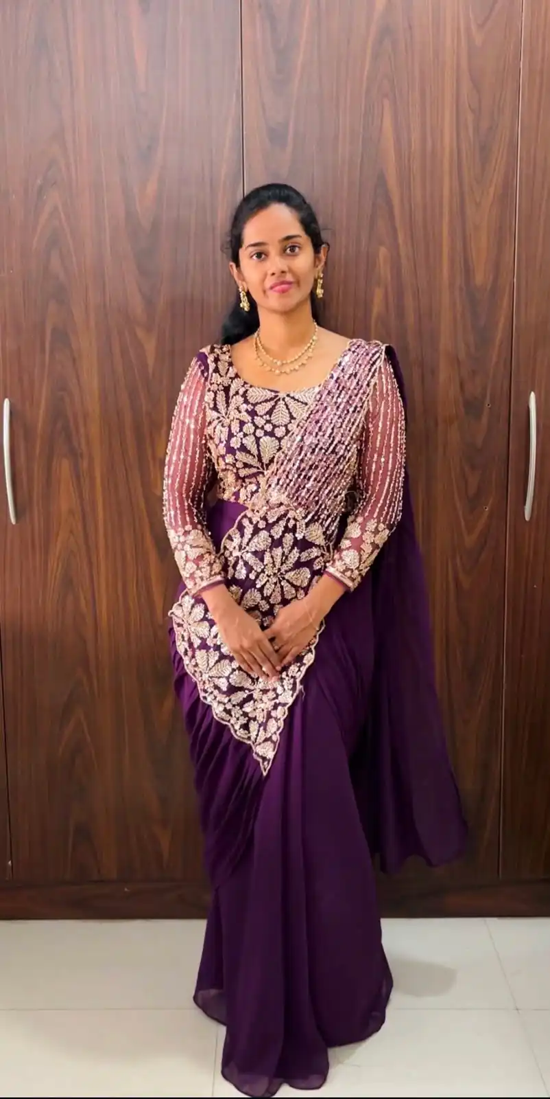 ST 1201 Wine in Faux Georgette Zari Work & Embroidery Work Saree. Special Price ₹1899. Delivery 4-6 Working Days. Shop now. | Creative Sarees, Bollywood Sarees, Designer Sarees, Embroidered Sarees, Ethnic Saree, Modern Digital sarees, Party Wear Sarees, Sarees