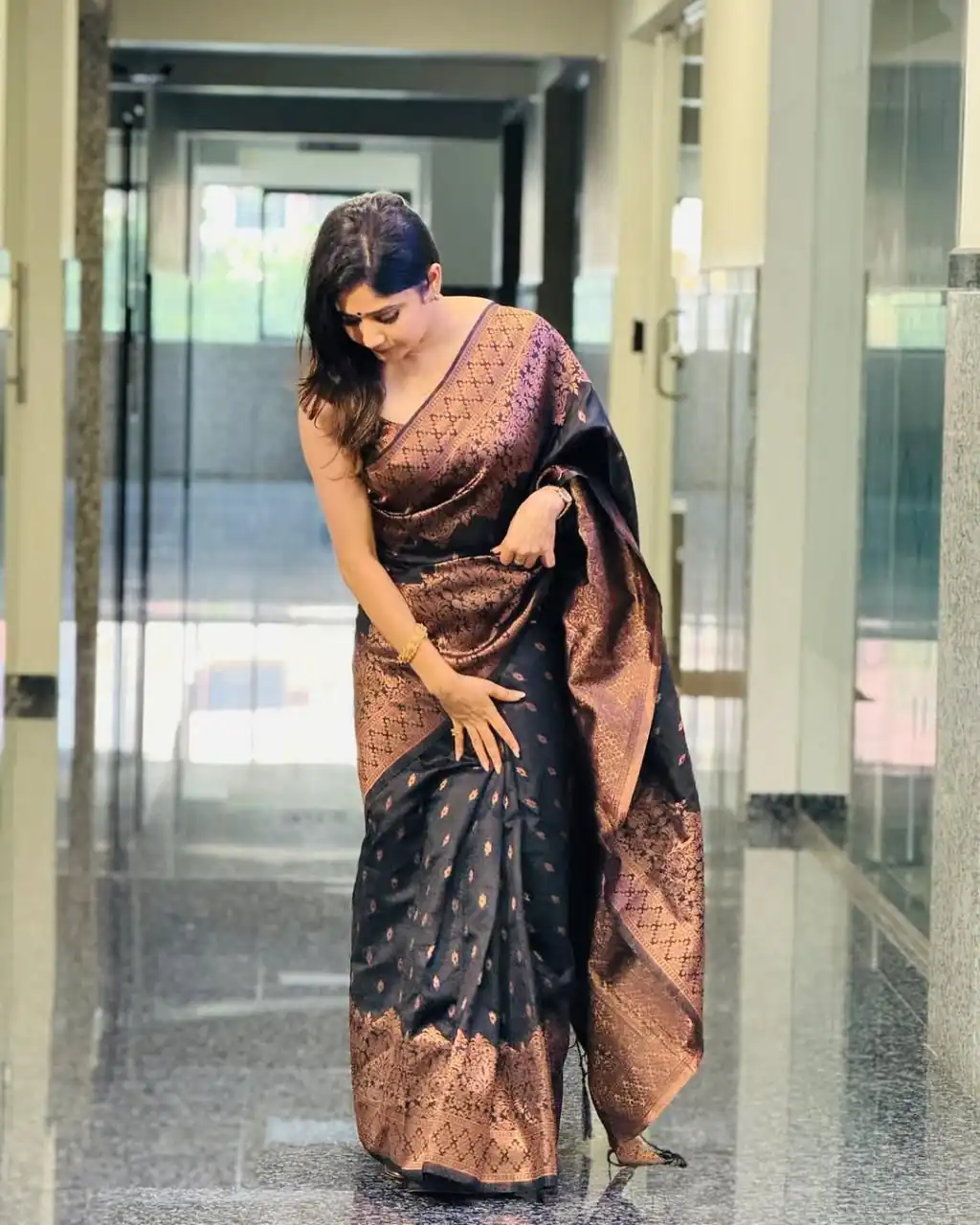 KP 6048 Black Color Yellow Soft Lichi Silk Saree with Jacquard Work. Best Price ₹1299. Delivery 4-6 Working Days. Shop now. | Creative Sarees, Bollywood Sarees, Designer Sarees, Embroidered Sarees, Ethnic Saree, Modern Digital sarees, Party Wear Sarees, Sarees
