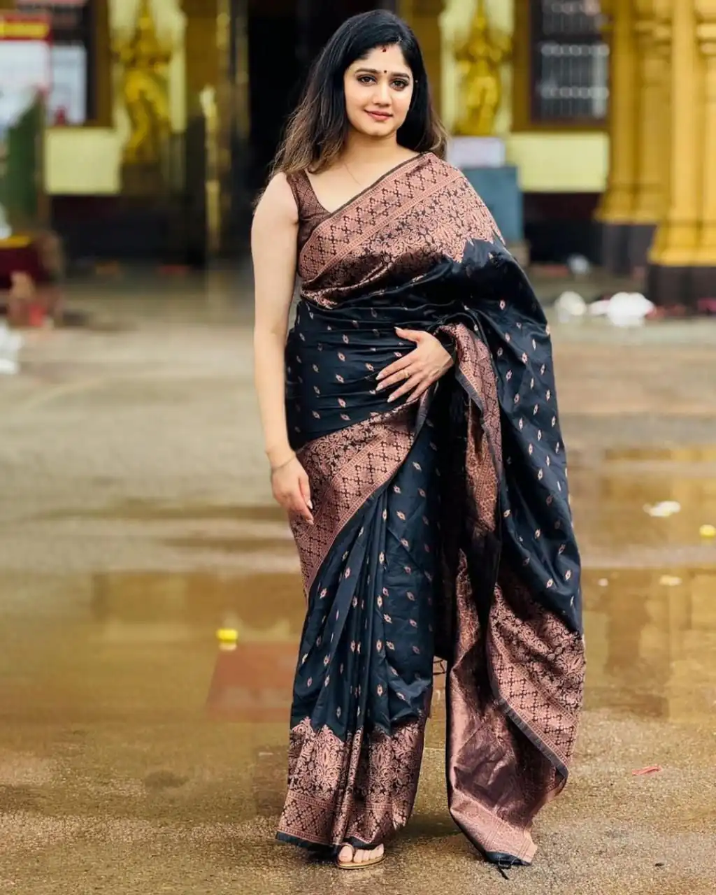 KP 6048 Black Color Yellow Soft Lichi Silk Saree with Jacquard Work. Best Price ₹1299. Delivery 4-6 Working Days. Shop now. | Creative Sarees, Bollywood Sarees, Designer Sarees, Embroidered Sarees, Ethnic Saree, Modern Digital sarees, Party Wear Sarees, Sarees
