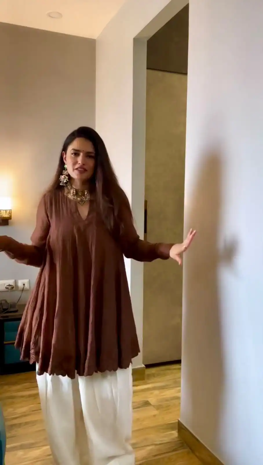 ST 248 Brown Brown Mal Chanderi Salwar Suit Perfect for Wedding, Party, Baisakhi, Housewarming, Sangeet – Introductory Price ₹1899. Delivery 4-6 Working D | Casual Suits, Jump Suits, Creative suits, Designer Suits, Palazzo Suits, Party Wear Suits, Patiala Suits, Salwar suit, Straight Suits