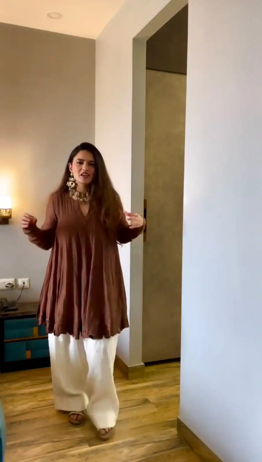 ST 248 Brown Brown Mal Chanderi Salwar Suit Perfect for Wedding, Party, Baisakhi, Housewarming, Sangeet – Introductory Price ₹1899. Delivery 4-6 Working D | Casual Suits, Jump Suits, Creative suits, Designer Suits, Palazzo Suits, Party Wear Suits, Patiala Suits, Salwar suit, Straight Suits