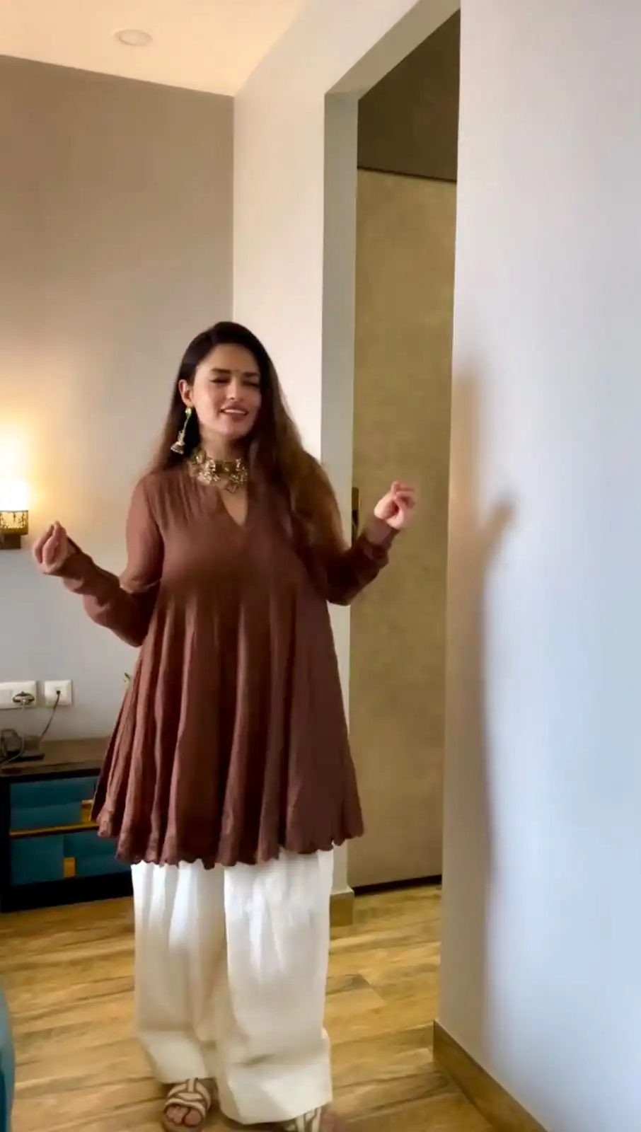 ST 248 Brown Brown Mal Chanderi Salwar Suit Perfect for Wedding, Party, Baisakhi, Housewarming, Sangeet – Introductory Price ₹1899. Delivery 4-6 Working D | Casual Suits, Jump Suits, Creative suits, Designer Suits, Palazzo Suits, Party Wear Suits, Patiala Suits, Salwar suit, Straight Suits
