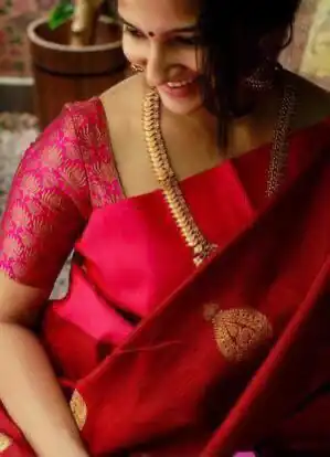 KP 2072 Red Color Yellow Soft Lichi Silk Saree with Jacquard Work. Best Price ₹1299. Delivery 4-6 Working Days. Shop now. | Creative Sarees, Bollywood Sarees, Designer Sarees, Embroidered Sarees, Ethnic Saree, Modern Digital sarees, Party Wear Sarees, Sarees