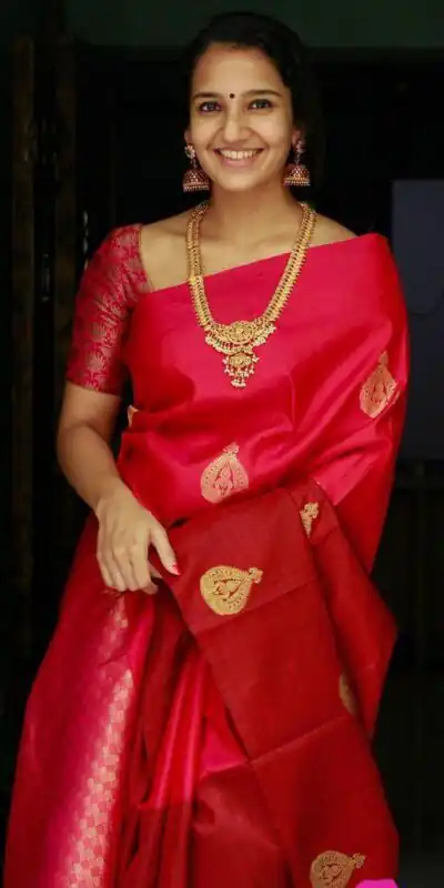 KP 2072 Red Color Yellow Soft Lichi Silk Saree with Jacquard Work. Best Price ₹1299. Delivery 4-6 Working Days. Shop now. | Creative Sarees, Bollywood Sarees, Designer Sarees, Embroidered Sarees, Ethnic Saree, Modern Digital sarees, Party Wear Sarees, Sarees