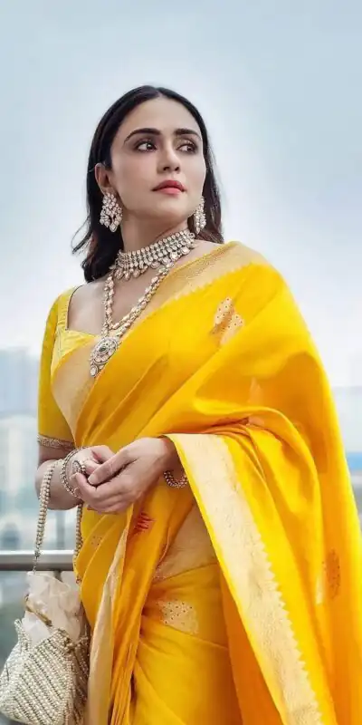 KPR 253 Yellow Color Yellow Soft Lichi Silk Saree with Jacquard Work. Best Price ₹1349. Delivery 4-6 Working Days. Shop now. | Creative Sarees, Bollywood Sarees, Designer Sarees, Embroidered Sarees, Ethnic Saree, Modern Digital sarees, Party Wear Sarees, Sarees