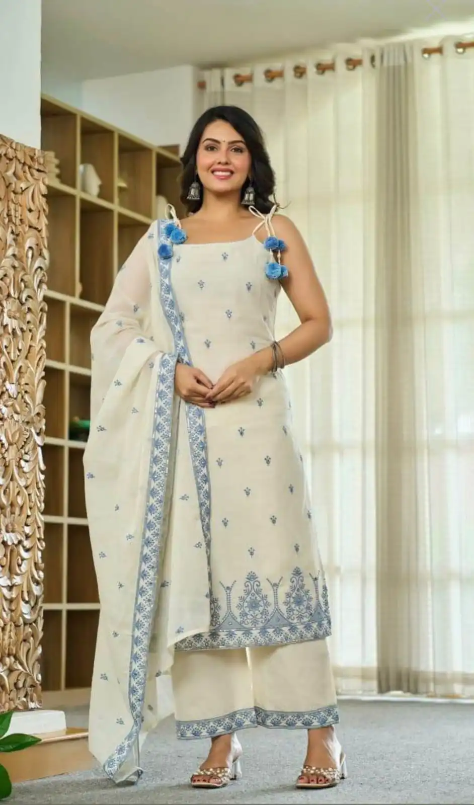 MF 476 Blue Embroidery Sequins Work Salwar Suit in Pink Maska Cotton Silk. Wedding, Party, Festive, Price 2049 - Delivery 4-6 Working Days. Shop now. | Casual Suits, Jump Suits, Creative suits, Designer Suits, Palazzo Suits, Party Wear Suits, Patiala Suits, Salwar suit, Straight Suits