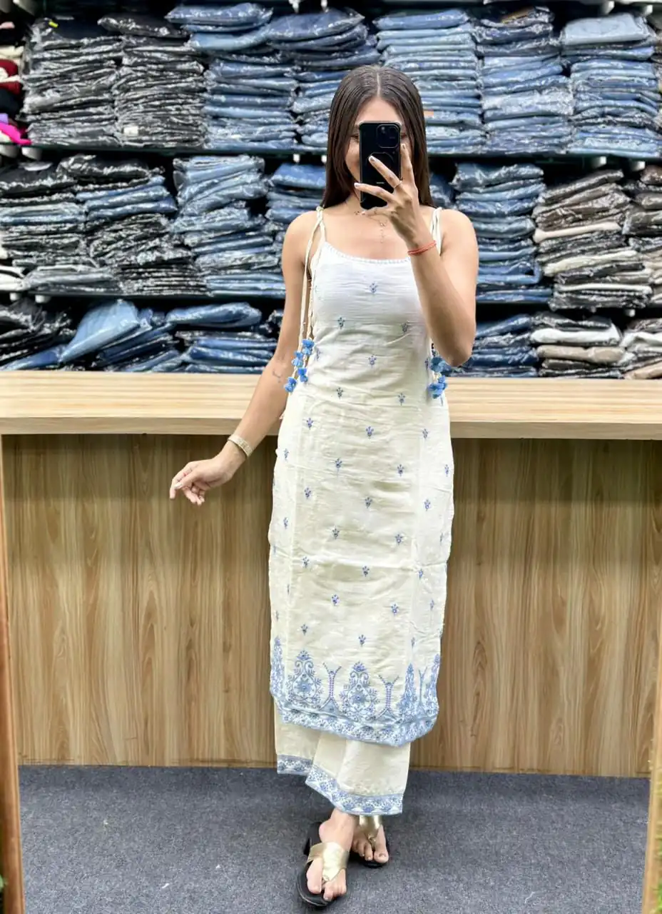 MF 476 Blue Embroidery Sequins Work Salwar Suit in Pink Maska Cotton Silk. Wedding, Party, Festive, Price 2049 - Delivery 4-6 Working Days. Shop now. | Casual Suits, Jump Suits, Creative suits, Designer Suits, Palazzo Suits, Party Wear Suits, Patiala Suits, Salwar suit, Straight Suits