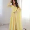SP 82 Yellow in Heavy Faux Georgette Embroidery Work Salwar Suit . Introductory Price ₹1999. Delivery 4-6 Working Days. Shop now. | Anarkali Suits, Bollywood Anarkali, Creative-Anarkali, Designer Anarkali, Embroidered Anarkali, Party Wear Anarkali
