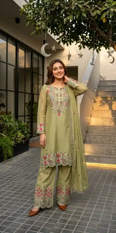 MT 1078 Pista Roman Silk Salwar Suit Perfect for Wedding, Party, Ethnic Day, Anniversary, Diwali – . Now at just ₹2399. Delivery 4-6 Working Days. | Casual Suits, Jump Suits, Creative suits, Designer Suits, Palazzo Suits, Party Wear Suits, Patiala Suits, Salwar suit, Straight Suits