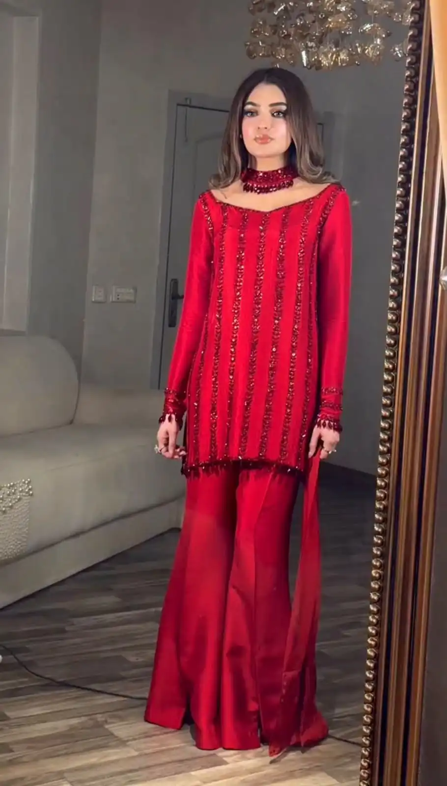 ST 1187 Red Rangoli Silk Perfect for Wedding, Party, Holi, Pooja, Anniversary – Salwar Suit. Get it for ₹2149. Delivery 4-6 Working Days. Shop now. | Casual Suits, Jump Suits, Creative suits, Designer Suits, Palazzo Suits, Party Wear Suits, Patiala Suits, Salwar suit, Straight Suits