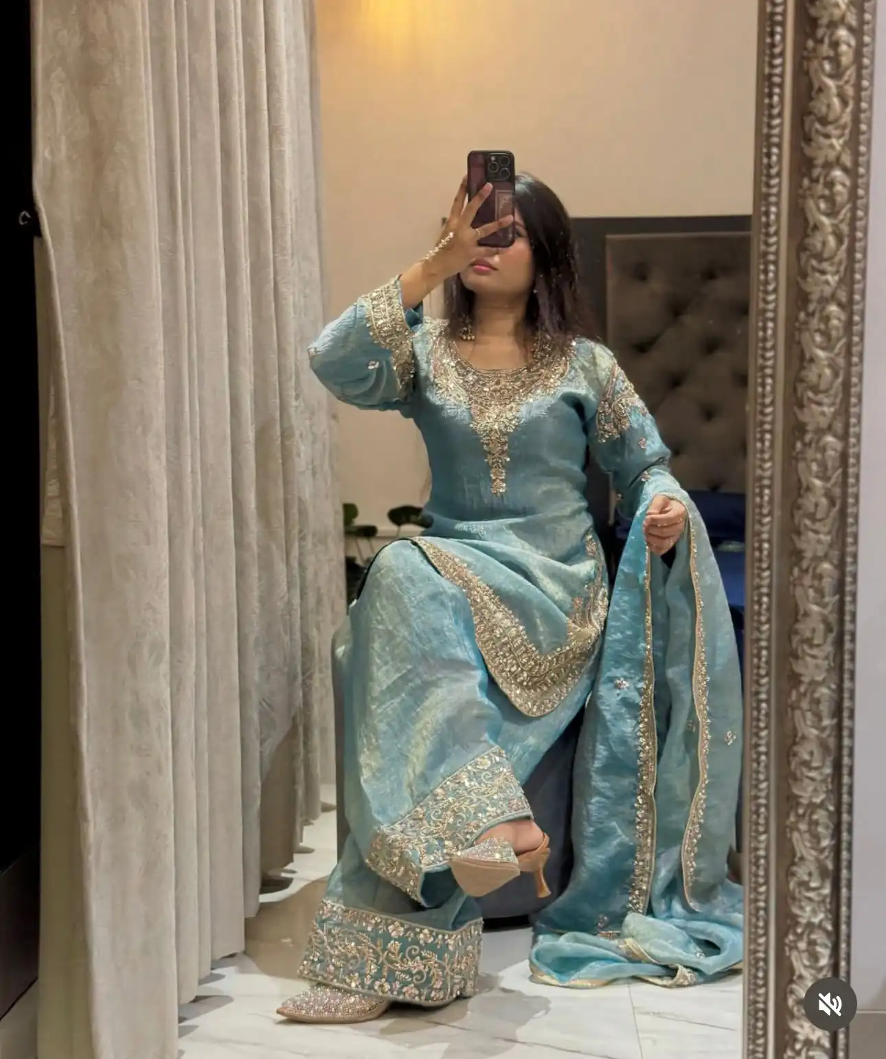 WW 1258 Sky Blue in Pure Zimmy Chu Silk Embroidery Work & Sequins Work Salwar Suit . Affordable Price ₹2099. Delivery 4-6 Working Days. Shop now. | Casual Suits, Jump Suits, Creative suits, Designer Suits, Palazzo Suits, Party Wear Suits, Patiala Suits, Salwar suit, Straight Suits