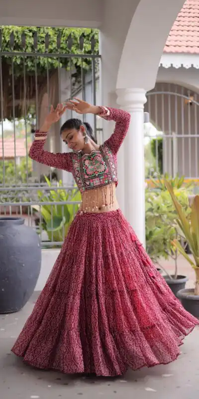 KA 5080 Maroon| Faux Georgette Lehenga Choli with Embroidery Work & Lace Work. Special Price ₹2499. Delivery 4-6 Working Days. Shop now. | Bollywood Lehenga, Creative Lehenga, Designer Lehenga, Embroidered Lehenga, Lehenga, Party Wear Lehenga
