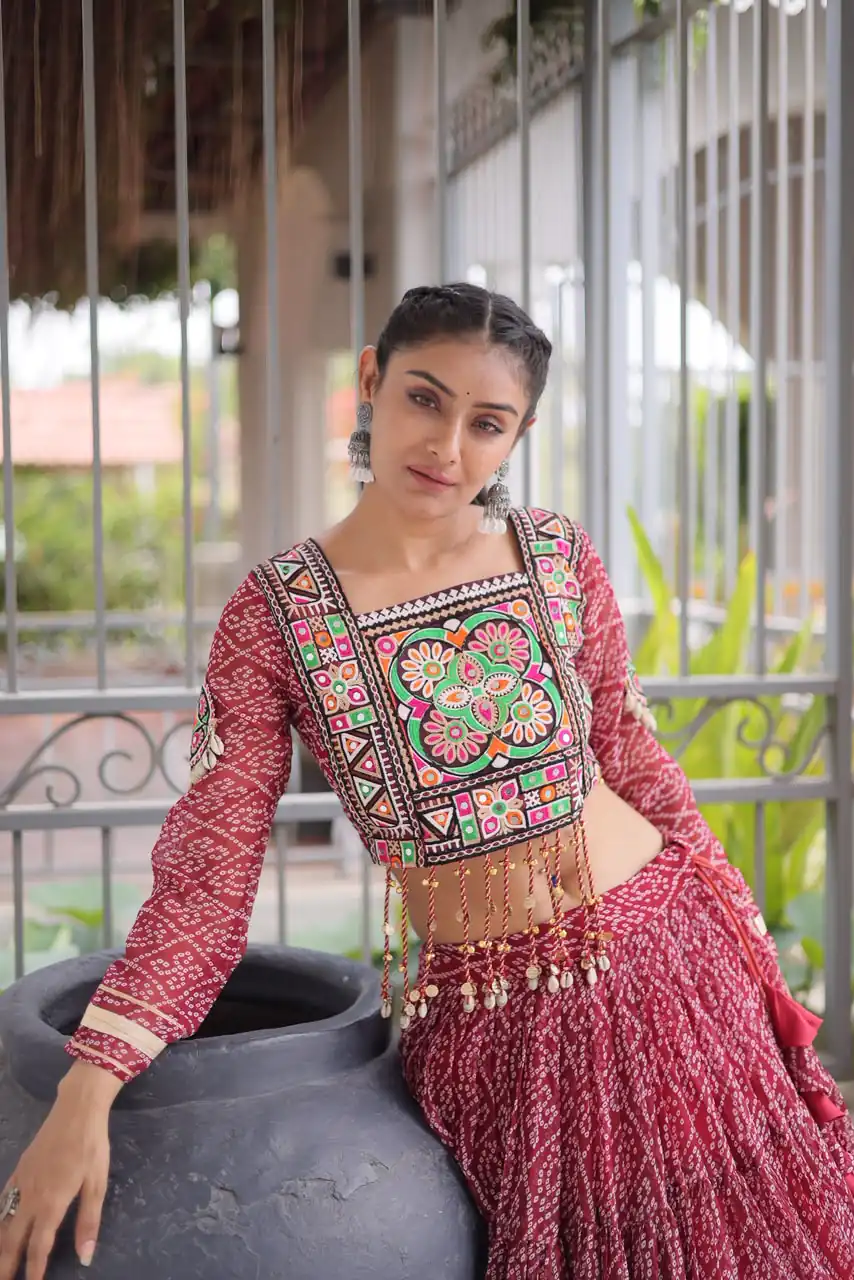 KA 5080 Maroon| Faux Georgette Lehenga Choli with Embroidery Work & Lace Work. Special Price ₹2499. Delivery 4-6 Working Days. Shop now. | Bollywood Lehenga, Creative Lehenga, Designer Lehenga, Embroidered Lehenga, Lehenga, Party Wear Lehenga