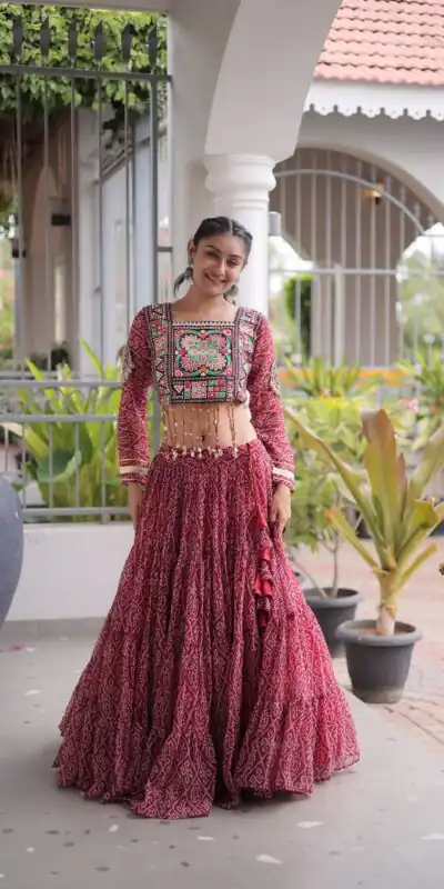 KA 5080 Maroon| Faux Georgette Lehenga Choli with Embroidery Work & Lace Work. Special Price ₹2499. Delivery 4-6 Working Days. Shop now. | Bollywood Lehenga, Creative Lehenga, Designer Lehenga, Embroidered Lehenga, Lehenga, Party Wear Lehenga