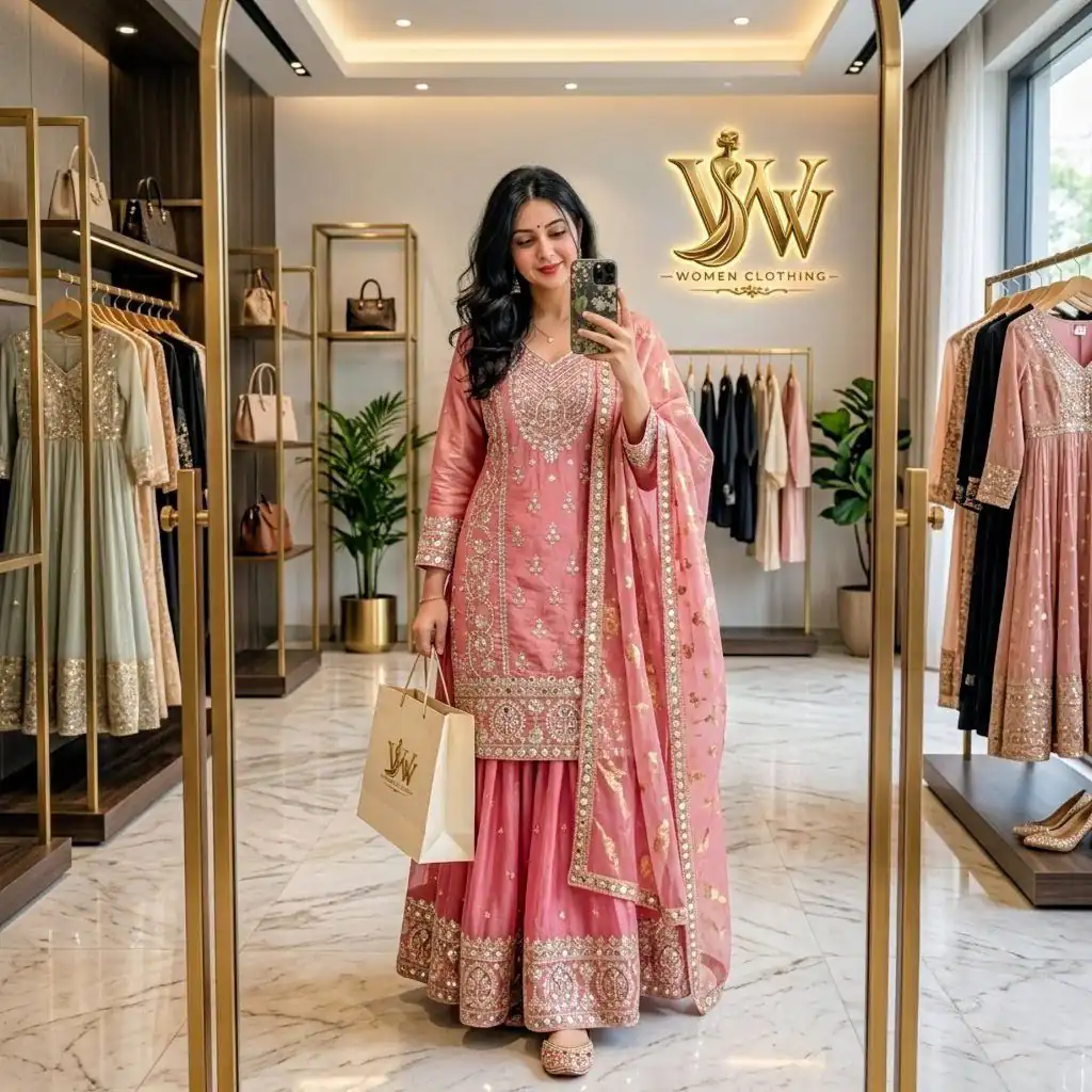 WW 1271 Peach | Peach Pure Endy Silk Salwar Suit with Embroidery Work & Sequins Work. Exclusive Offer ₹2399. Delivery 4-6 Working Days. Shop now. | Casual Suits, Jump Suits, Creative suits, Designer Suits, Palazzo Suits, Party Wear Suits, Patiala Suits, Salwar suit, Straight Suits