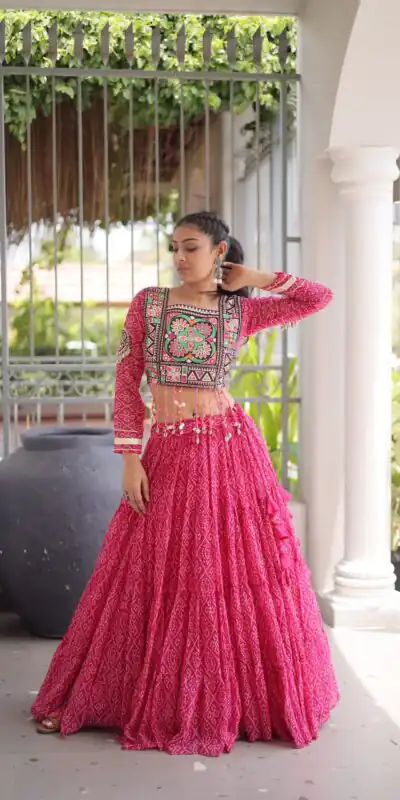 KA 5080 Pink| Faux Georgette Lehenga Choli with Embroidery Work & Lace Work. Special Price ₹2499. Delivery 4-6 Working Days. Shop now. | Bollywood Lehenga, Creative Lehenga, Designer Lehenga, Embroidered Lehenga, Lehenga, Party Wear Lehenga