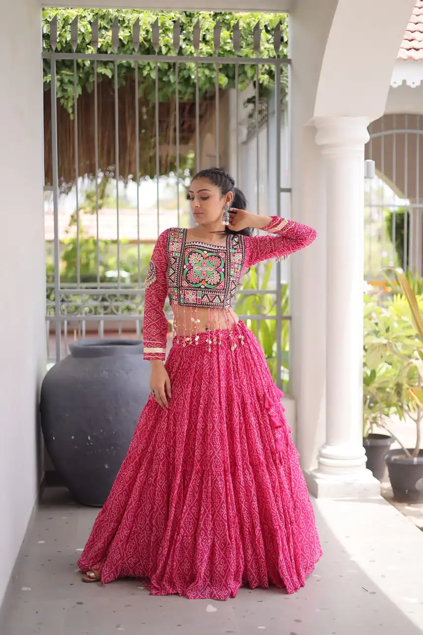 KA 5080 Pink| Faux Georgette Lehenga Choli with Embroidery Work & Lace Work. Special Price ₹2499. Delivery 4-6 Working Days. Shop now. | Bollywood Lehenga, Creative Lehenga, Designer Lehenga, Embroidered Lehenga, Lehenga, Party Wear Lehenga