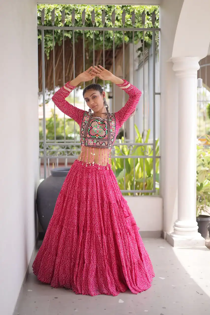 KA 5080 Pink| Faux Georgette Lehenga Choli with Embroidery Work & Lace Work. Special Price ₹2499. Delivery 4-6 Working Days. Shop now. | Bollywood Lehenga, Creative Lehenga, Designer Lehenga, Embroidered Lehenga, Lehenga, Party Wear Lehenga