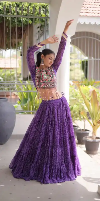 KA 5080 Purple| Faux Georgette Lehenga Choli with Embroidery Work & Lace Work. Special Price ₹2499. Delivery 4-6 Working Days. Shop now. | Bollywood Lehenga, Creative Lehenga, Designer Lehenga, Embroidered Lehenga, Lehenga, Party Wear Lehenga