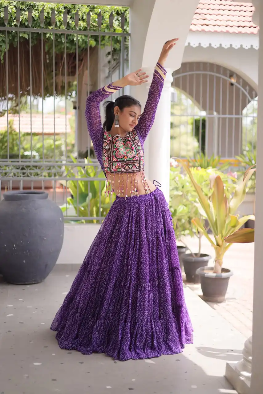 KA 5080 Purple| Faux Georgette Lehenga Choli with Embroidery Work & Lace Work. Special Price ₹2499. Delivery 4-6 Working Days. Shop now. | Bollywood Lehenga, Creative Lehenga, Designer Lehenga, Embroidered Lehenga, Lehenga, Party Wear Lehenga