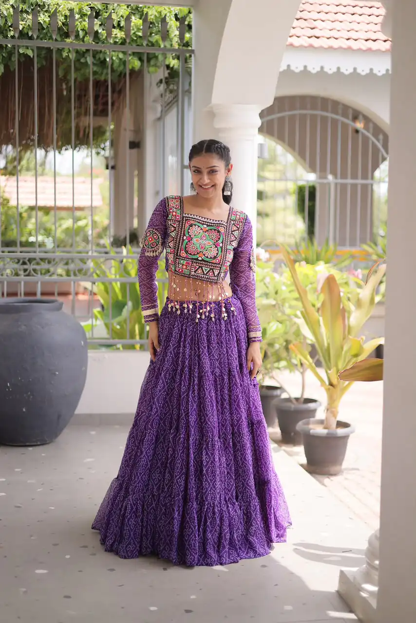 KA 5080 Purple| Faux Georgette Lehenga Choli with Embroidery Work & Lace Work. Special Price ₹2499. Delivery 4-6 Working Days. Shop now. | Bollywood Lehenga, Creative Lehenga, Designer Lehenga, Embroidered Lehenga, Lehenga, Party Wear Lehenga