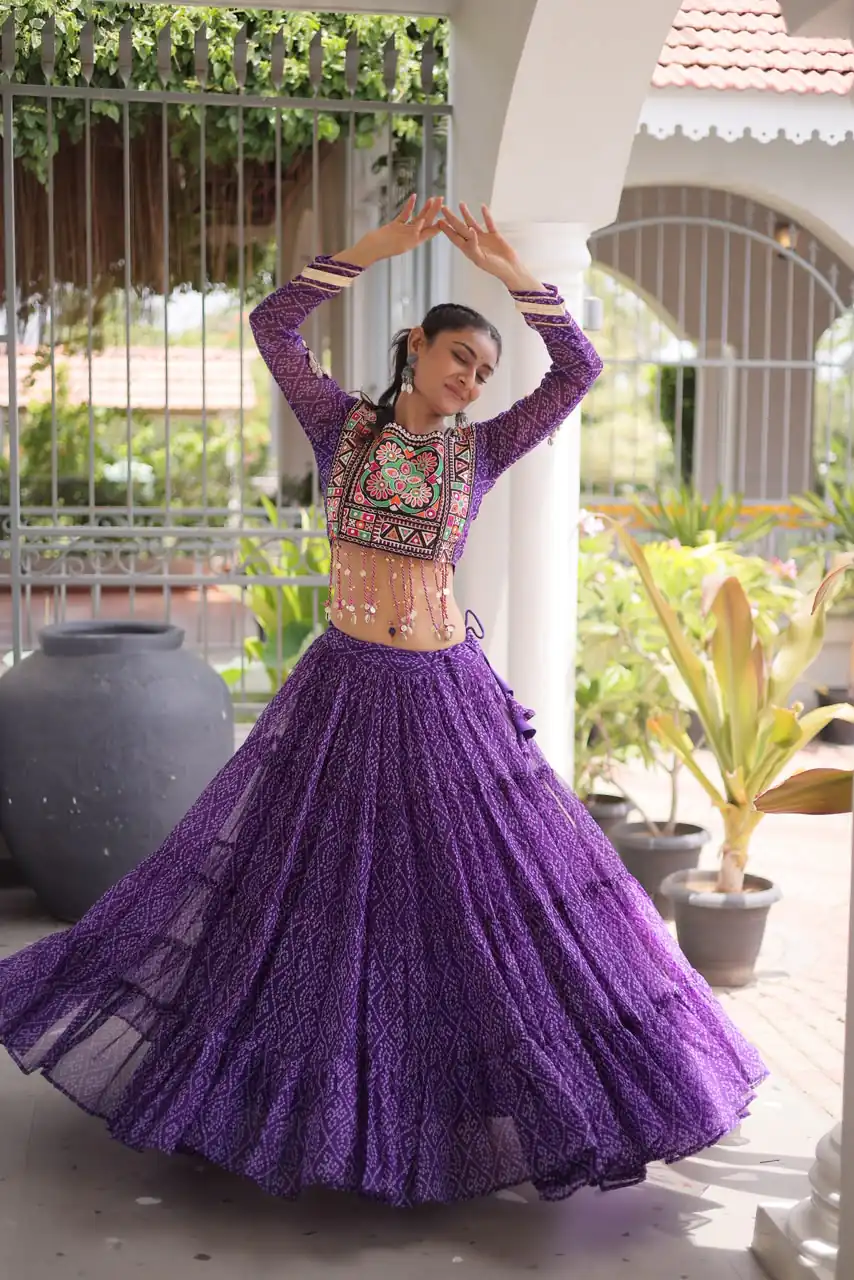 KA 5080 Purple| Faux Georgette Lehenga Choli with Embroidery Work & Lace Work. Special Price ₹2499. Delivery 4-6 Working Days. Shop now. | Bollywood Lehenga, Creative Lehenga, Designer Lehenga, Embroidered Lehenga, Lehenga, Party Wear Lehenga