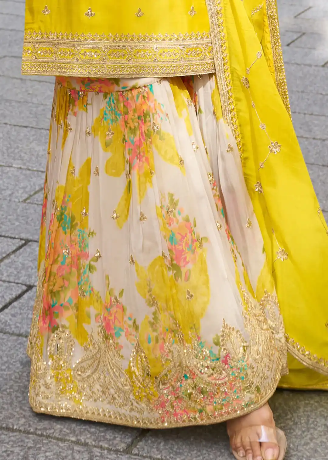 ZC KIARA Yellow Chinon Silk Salwar Suit with Embroidery Work & Sequins Work. Grab it for ₹2399. Delivery 4-6 Working Days. Shop now. | Casual Suits, Jump Suits, Creative suits, Designer Suits, Palazzo Suits, Party Wear Suits, Patiala Suits, Salwar suit, Straight Suits